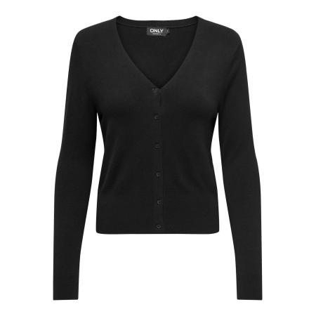 Only ONLY Gebreid vest ONLVenice zwart