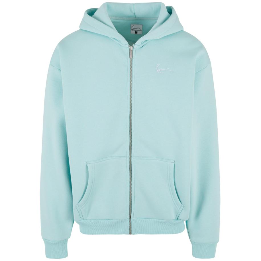 Karl Kani Karl Kani Sweatvest Essential lichtblauw / wit -