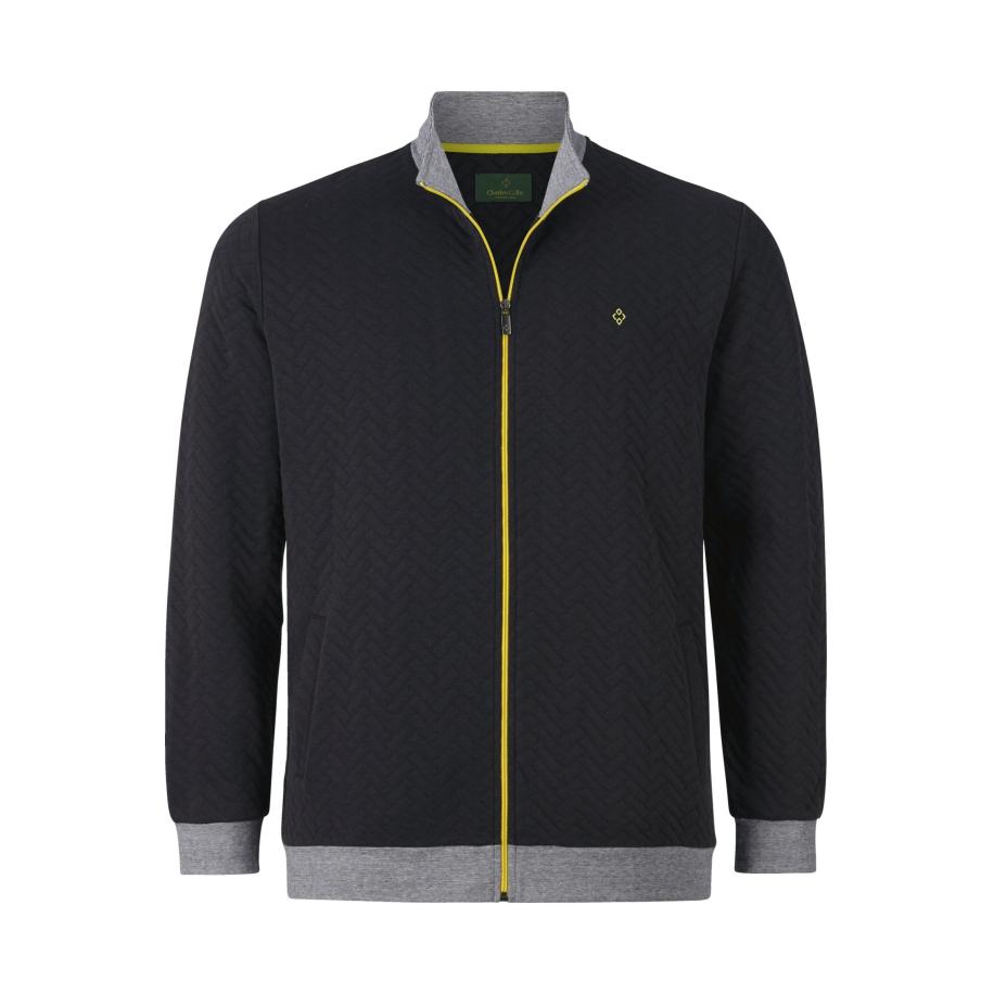 Charles Colby Sweatjacket donkergrijs, Grijs