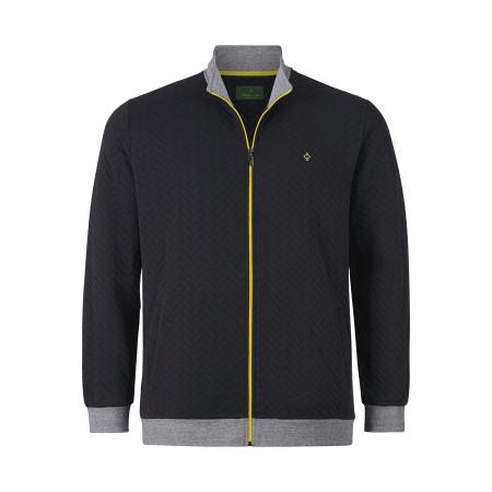 Charles Colby Sweatjacket donkergrijs,