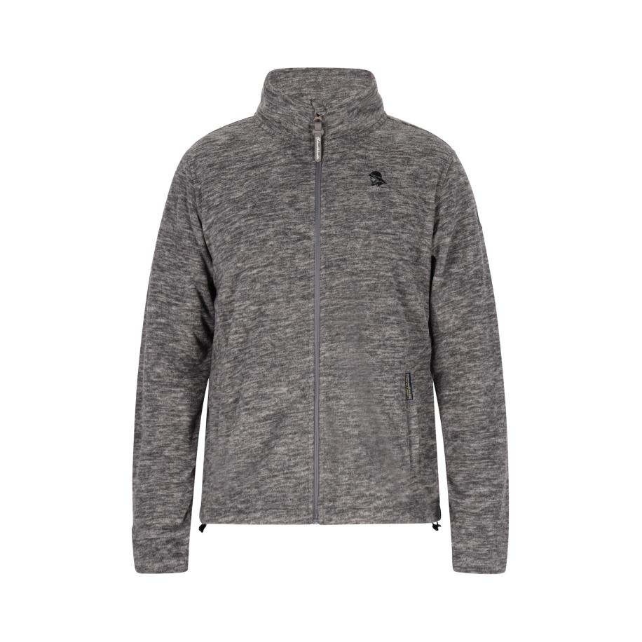 Schmuddelwedda Schmuddelwedda Fleece jas turquoise / grijs gemêleerd -