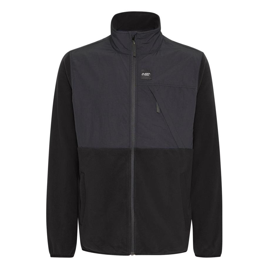 North Bend North Bend Fleece jas Dean zwart -
