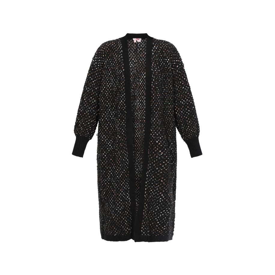 MYMO MYMO Gebreid vest zwart -