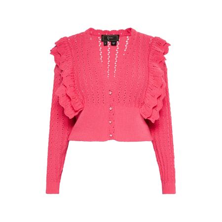 Faina faina Gebreid vest pitaja roze