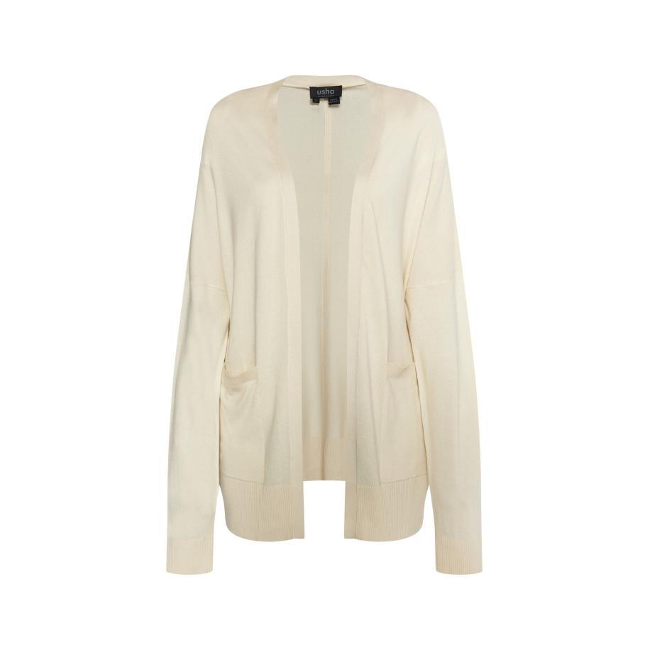 Usha usha BLACK LABEL Gebreid vest Nowles crème -