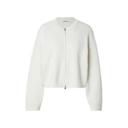 EDITED EDITED Gebreid vest Llleana wit