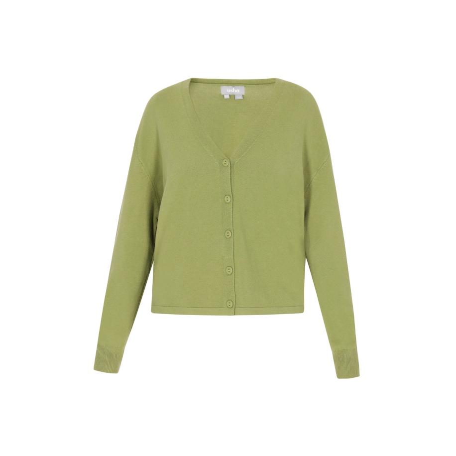 Usha Usha Gebreid vest Classic Look kiwi -