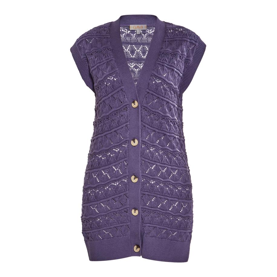 Gaya Gaya Gebreide bodywarmer braam -