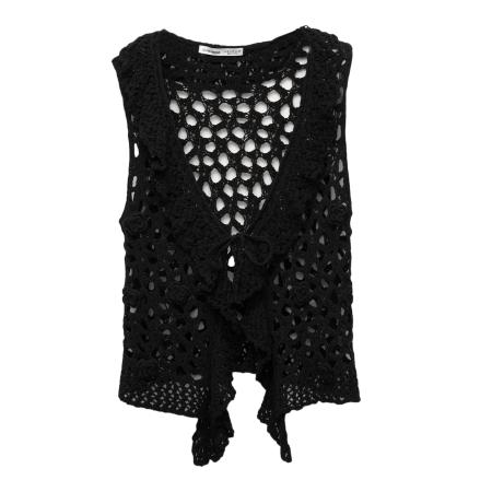 Pull&Bear Pull&Bear Gebreide bodywarmer zwart