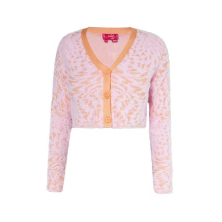 Swirly swirly Gebreid vest oranje / rosa