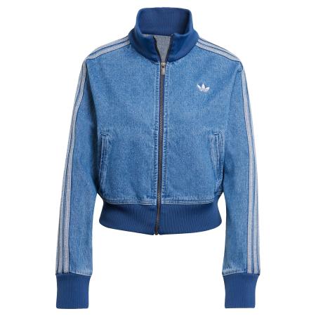 Adidas ADIDAS ORIGINALS Sweatvest Adicolor Denim Track blauw denim / wit
