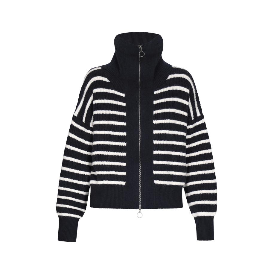 DreiMaster DreiMaster Maritim Gebreid vest marine / wolwit -