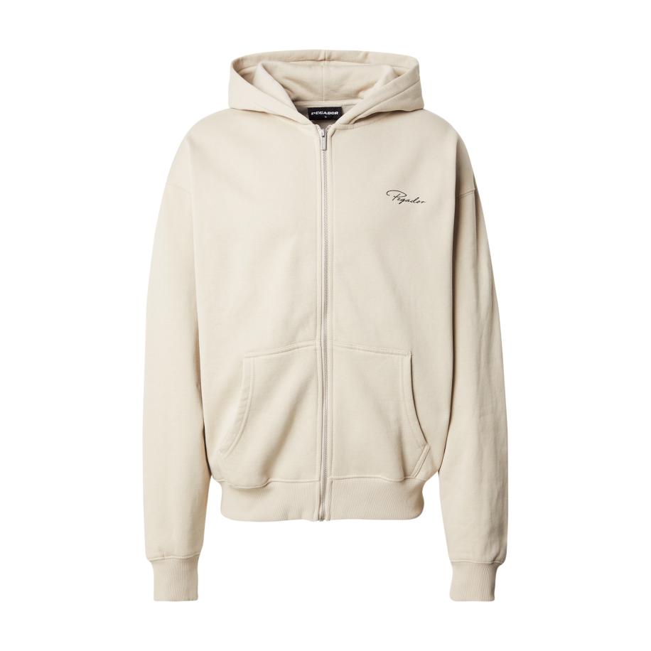 Pegador Pegador Sweatvest Pike stone grey / zwart -