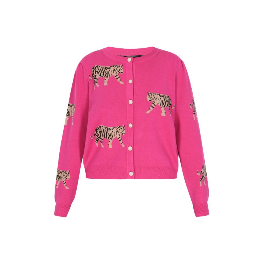 Faina faina Gebreid vest pink -