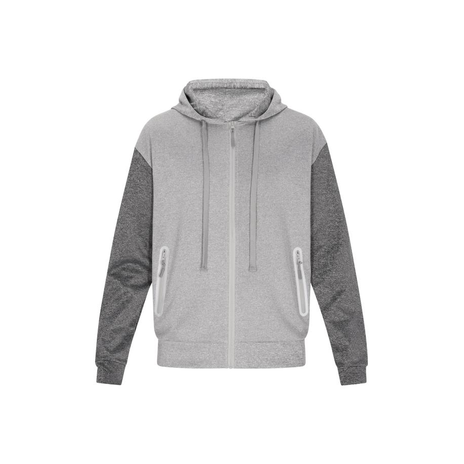 TUFFSKULL TUFFSKULL Sweatvest lichtgrijs / donkergrijs -