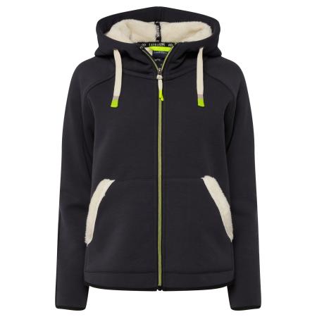 LAURASØN LAURASØN Sweatvest crème / donkergrijs