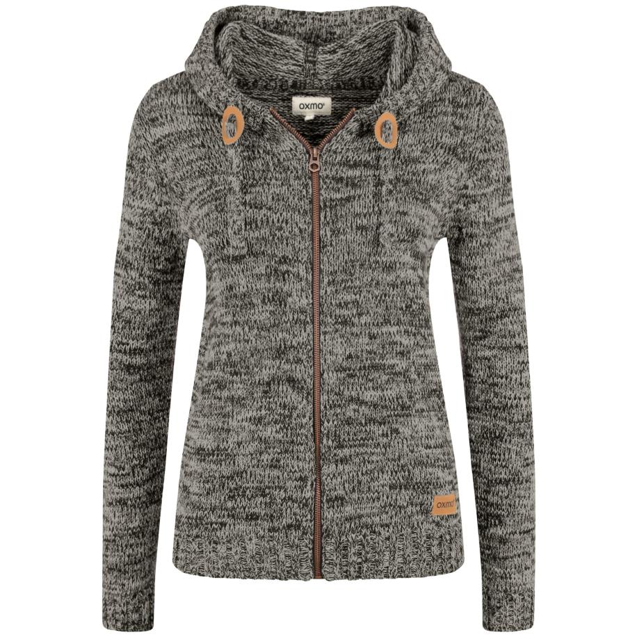 Oxmo Gebreid vest OXPhiladelphia bruin / grijs Grijs