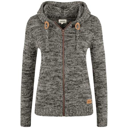 Oxmo Gebreid vest OXPhiladelphia bruin / grijs