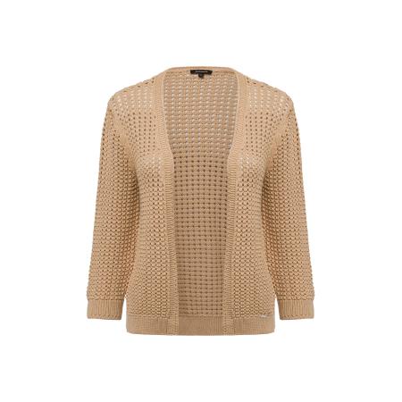 More & More MORE & MORE Gebreid vest beige