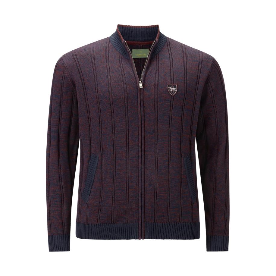 Charles Colby Vest donkerrood, Melange Rood