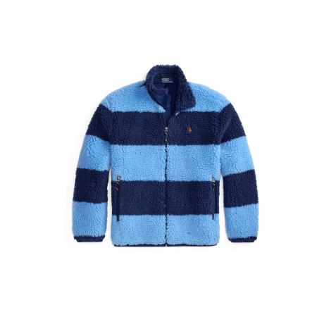 Polo Ralph Lauren Fleece jas blauw / lichtblauw