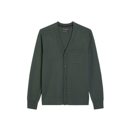 Marc O'Polo Marc OPolo Gebreid vest donkergroen