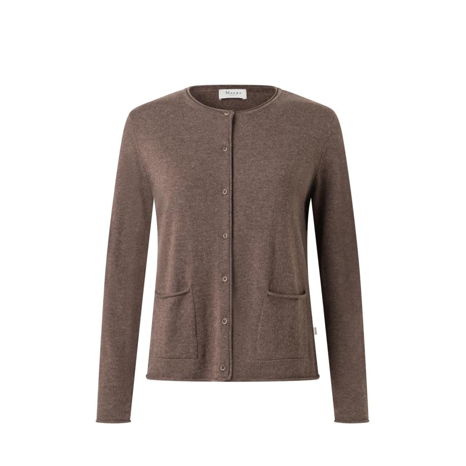MAERZ MAERZ Muenchen Gebreid vest donkerbruin -