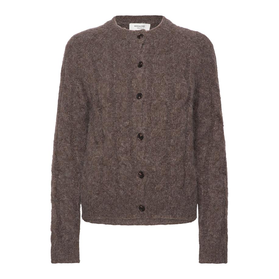 Rosemunde rosemunde Gebreid vest bruin gemêleerd -