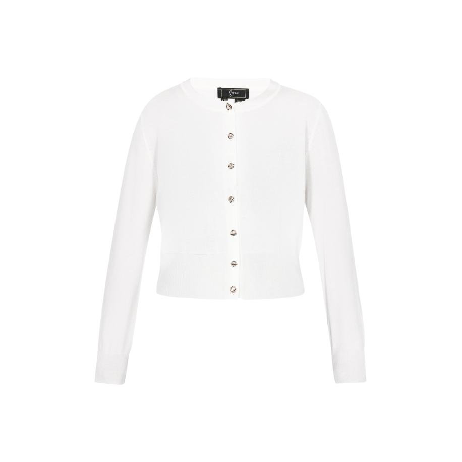 Faina faina Gebreid vest Fashion Look offwhite -