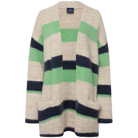 LAURASØN LAURASØN Gebreid vest beige gemêleerd / navy / groen