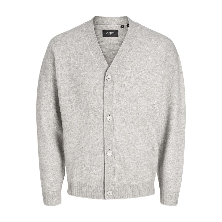 aprel Gebreid vest APREL grijs Grijs