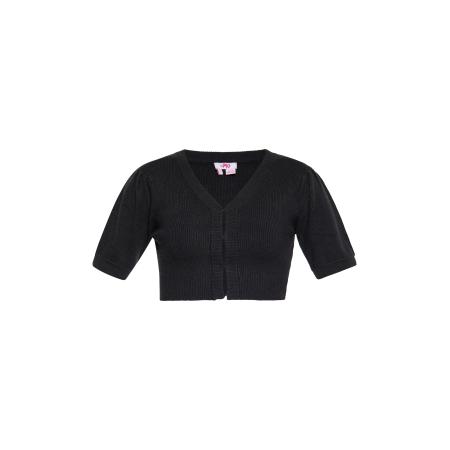 MYMO MYMO Gebreid vest zwart