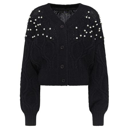 Faina faina Gebreid vest zwart