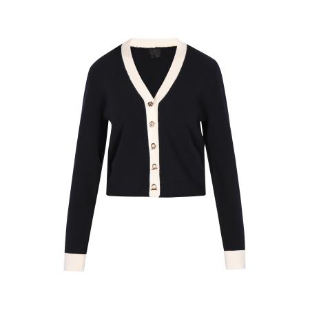 DreiMaster DreiMaster Klassik Gebreid vest Classic Look navy / wolwit