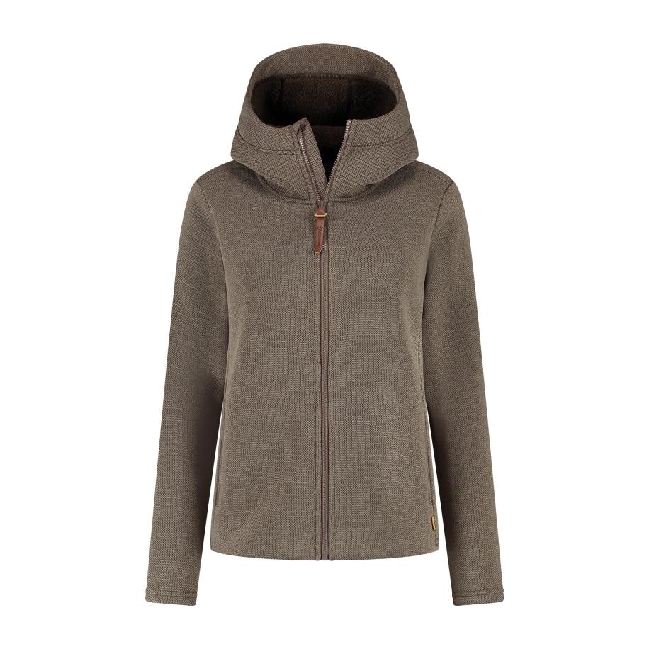 MGO MGO Gebreid vest Macy donkerbruin -