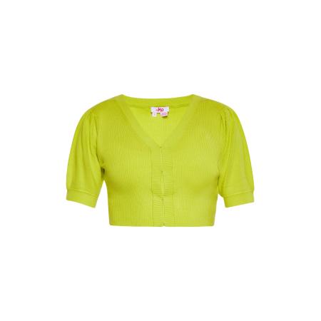 MYMO MYMO Gebreid vest limoen