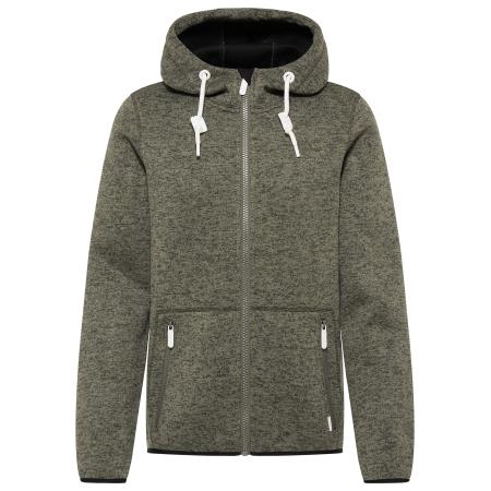 ICEBOUND ICEBOUND Fleece jas olijfgroen / wit