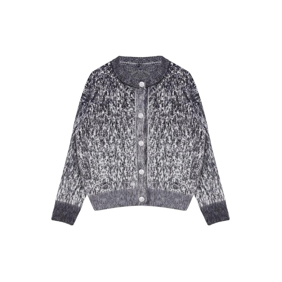 Trendyol Trendyol Gebreid vest antraciet / lichtgrijs -