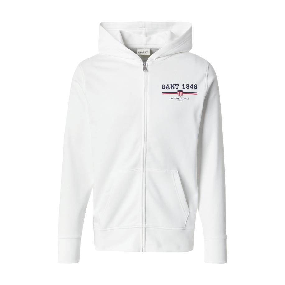 Gant GANT Sweatvest marine / vuurrood / wit -