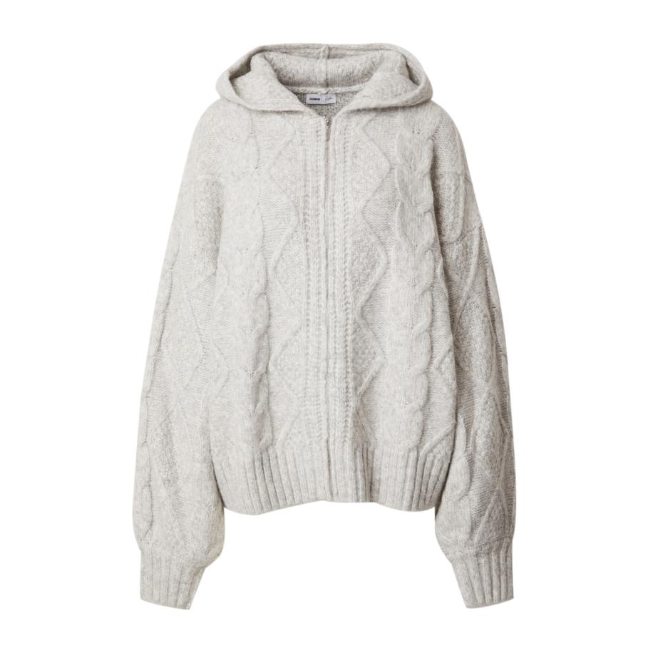 millane millane Gebreid vest grijs -