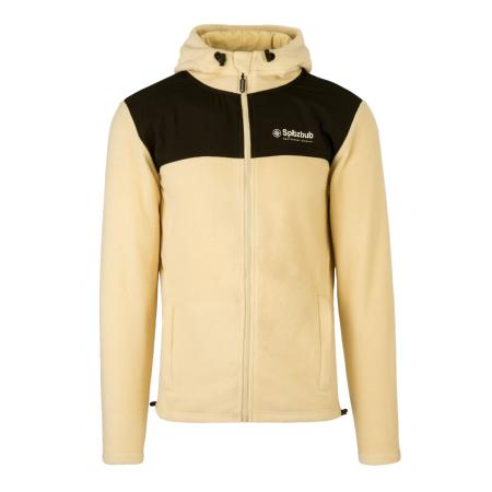 SPITZBUB Fleece jas geel / zwart