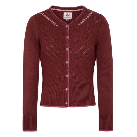 Spieth & Wensky SPIETH & WENSKY Gebreid vest Abby bordeaux