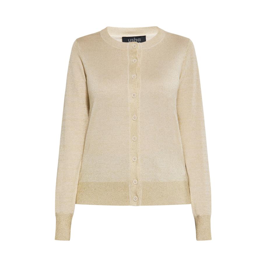 Usha usha BLACK LABEL Gebreid vest sand -