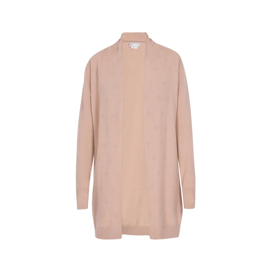 Usha Usha Gebreid vest nude -