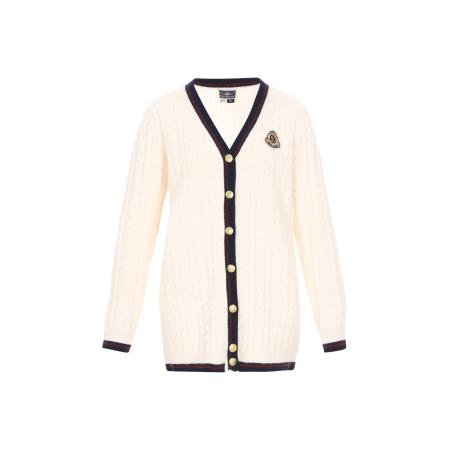 DreiMaster DreiMaster Maritim Gebreid vest zwart / offwhite