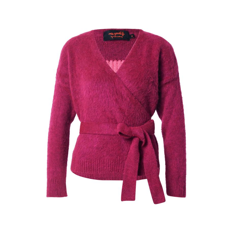 miss goodlife miss goodlife Gebreid vest bessen / rosa -