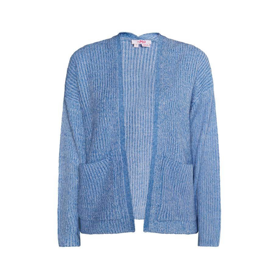 MYMO MYMO Gebreid vest Blonda smoky blue -