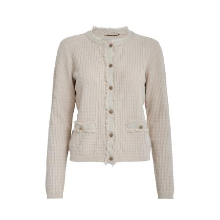 Peppercorn Peppercorn Gebreid vest Jacobe taupe