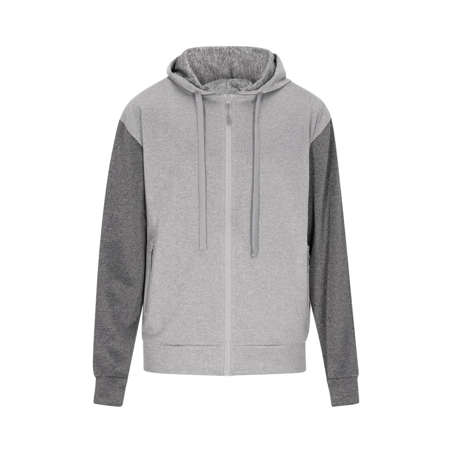 ALEKO ALEKO Sweatvest donkergrijs / grijs gemêleerd -