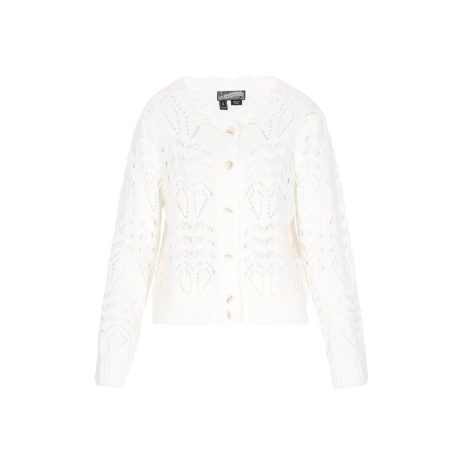 DreiMaster DreiMaster Vintage Gebreid vest offwhite -